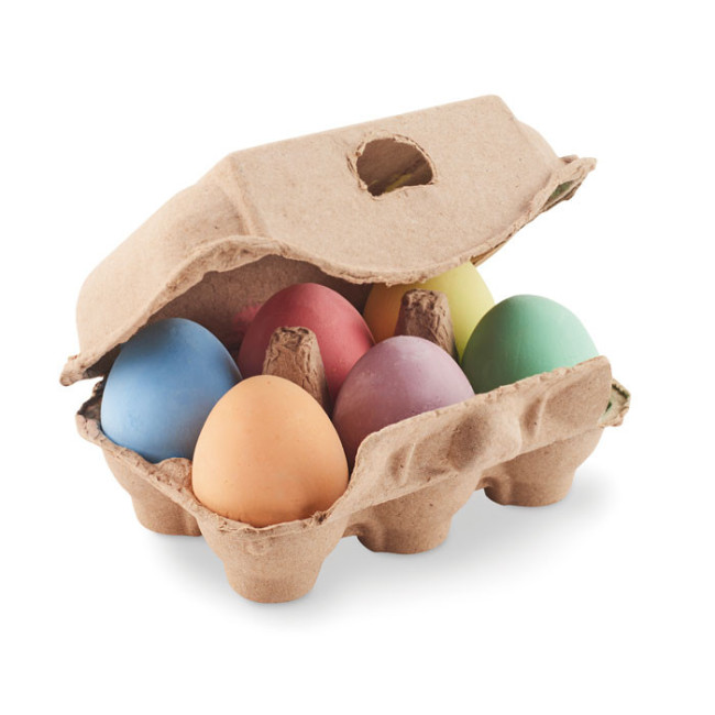 Lot de 6 craies oeuf publicitaire Tamago 