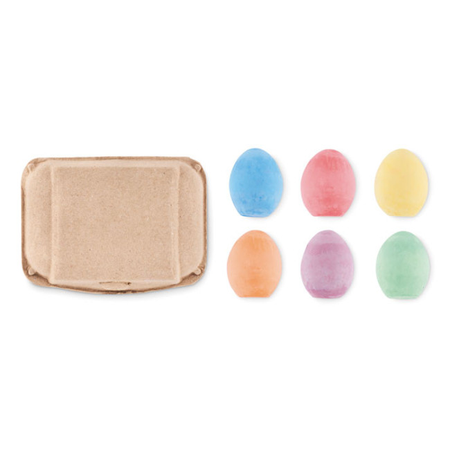Lot de 6 craies oeuf publicitaire Tamago 