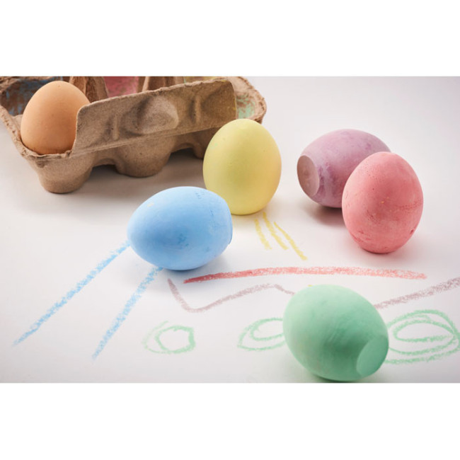 Lot de 6 craies oeuf publicitaire Tamago 