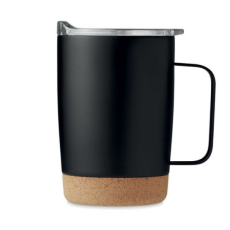Mug en acier et liège publicitaire Ruby 300 ml 