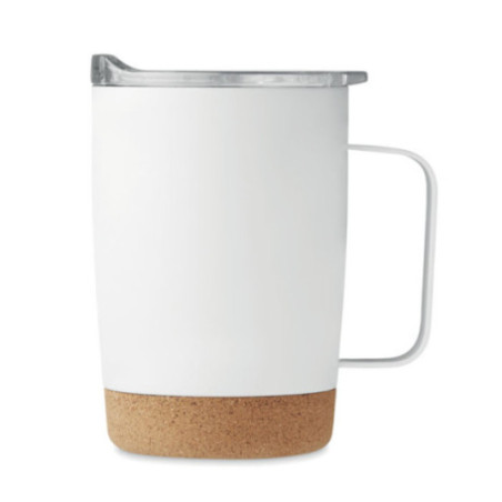 Mug en acier et liège publicitaire Ruby 300 ml 