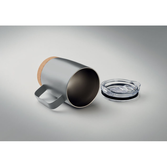 Mug en acier et liège publicitaire Ruby 300 ml 