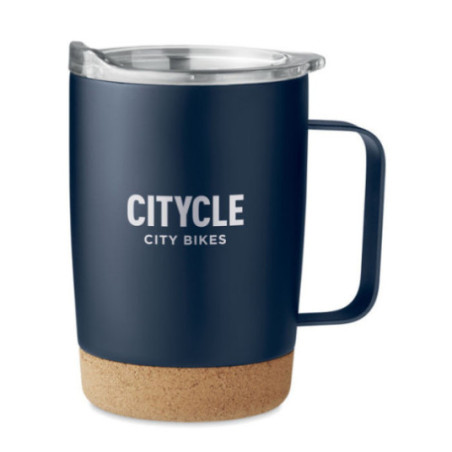 Mug en acier et liège publicitaire Ruby 300 ml 