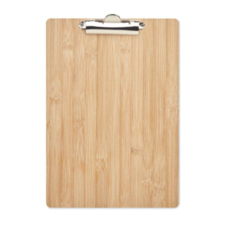 Porte-bloc A4 personnalisable en bambou Clipbo 