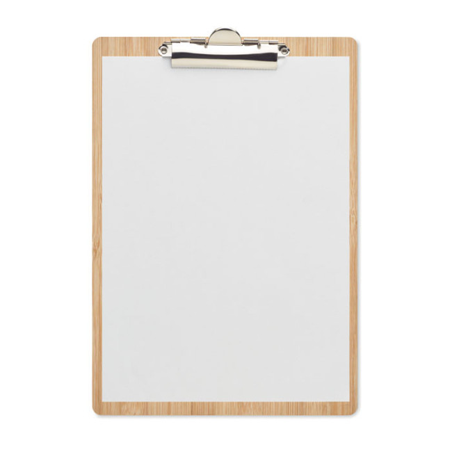 Porte-bloc A4 personnalisable en bambou Clipbo 