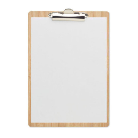 Porte-bloc A4 personnalisable en bambou Clipbo 