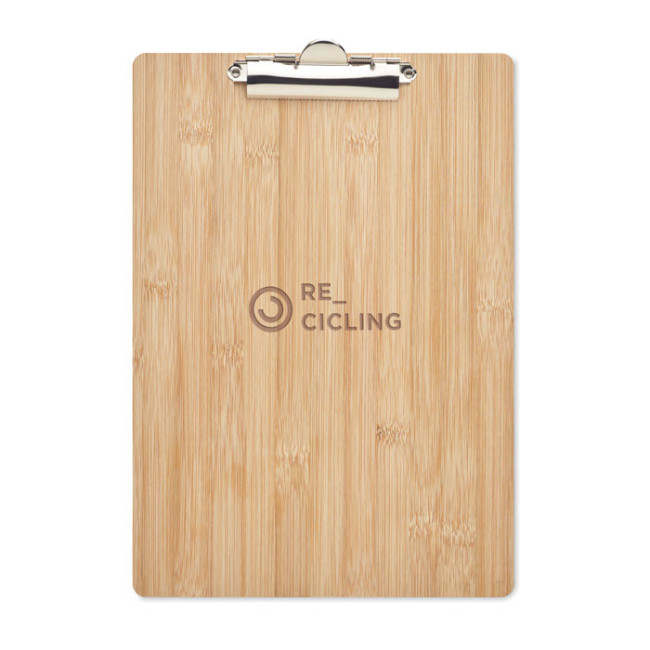 Porte-bloc A4 personnalisable en bambou Clipbo 