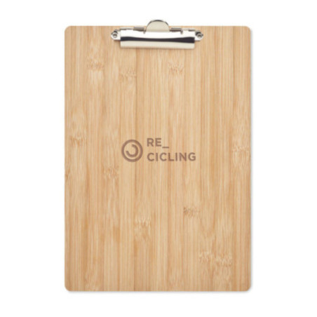 Porte-bloc A4 personnalisable en bambou Clipbo 