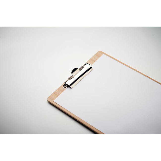 Porte-bloc A4 personnalisable en bambou Clipbo 