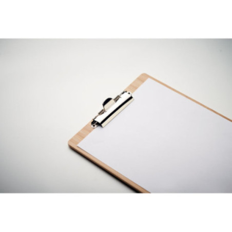 Porte-bloc A4 personnalisable en bambou Clipbo 
