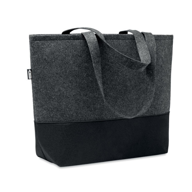 Sac cabas personnalisé en feutre RPET Duo Indico 