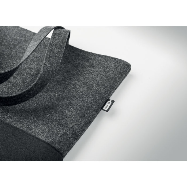 Sac cabas personnalisé en feutre RPET Duo Indico 