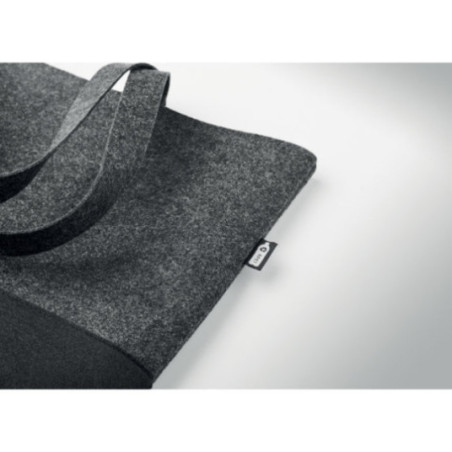 Sac cabas personnalisé en feutre RPET Duo Indico 