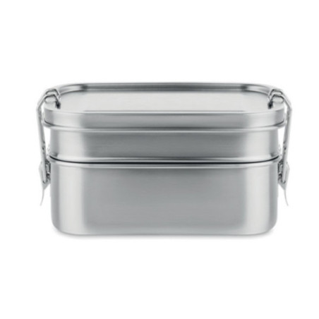 Lunch box acier personnalisable double 