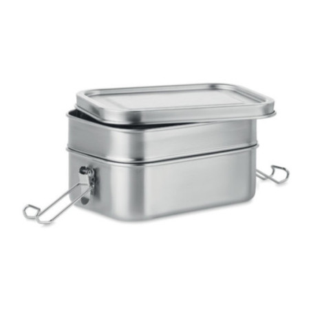 Lunch box acier personnalisable double 