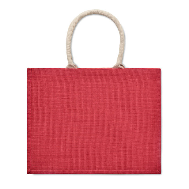 Sac de plage publicitaire en jute Aura 