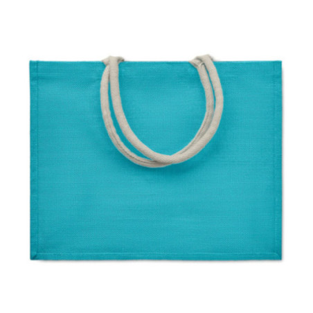 Sac de plage publicitaire en jute Aura 