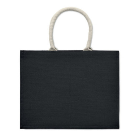 Sac de plage publicitaire en jute Aura 