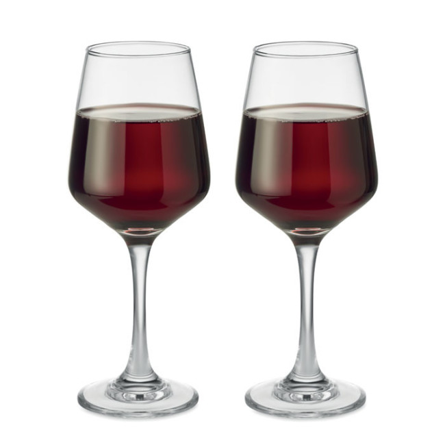 Set verres à vin personnalisables 400 ml 