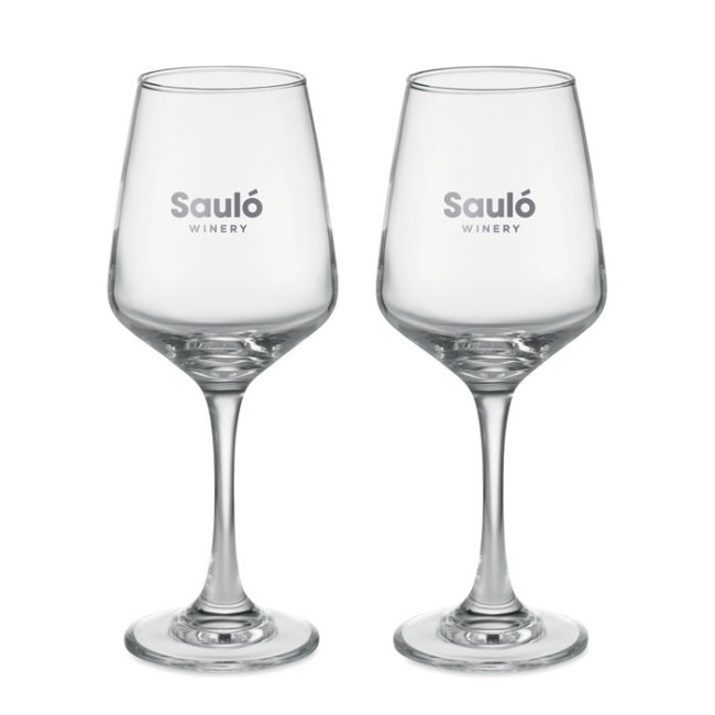 Set verres à vin personnalisables 400 ml 