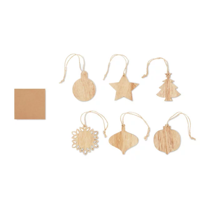 Ensemble de 6 décorations de sapin Chriset 