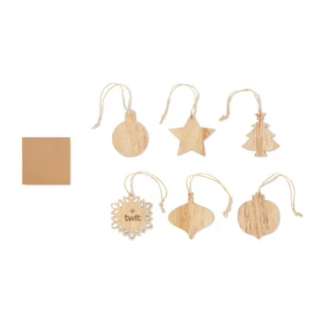 Ensemble de 6 décorations de sapin Chriset 