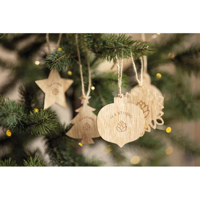 Ensemble de 6 décorations de sapin Chriset 