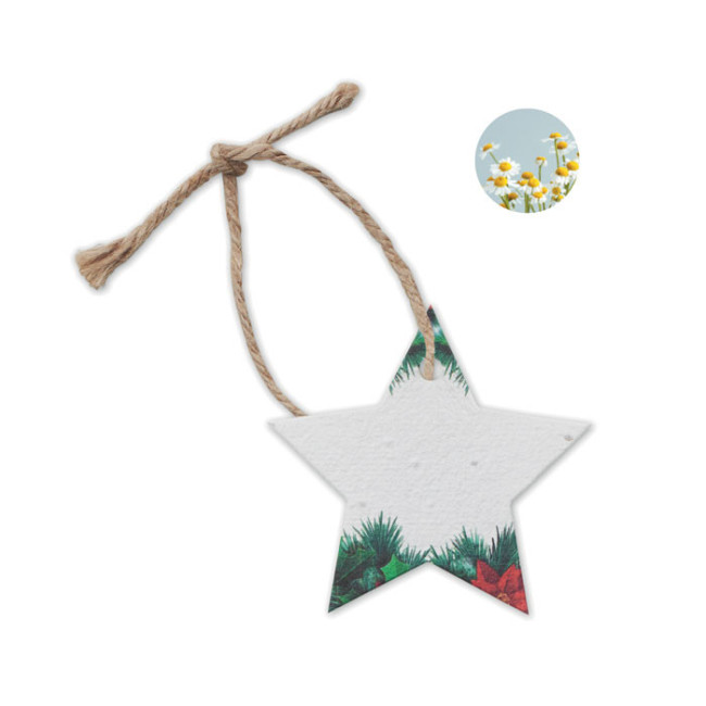 Suspension de Noël en papier ensemencé Starseed 