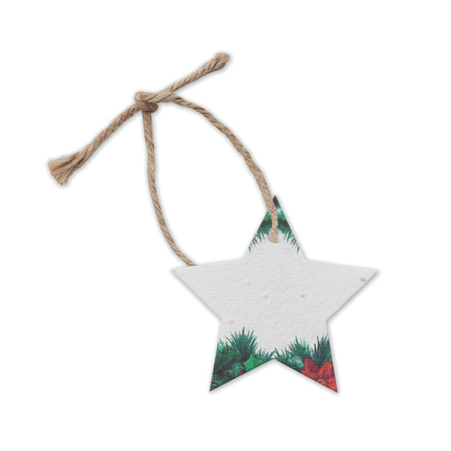 Suspension de Noël en papier ensemencé Starseed 