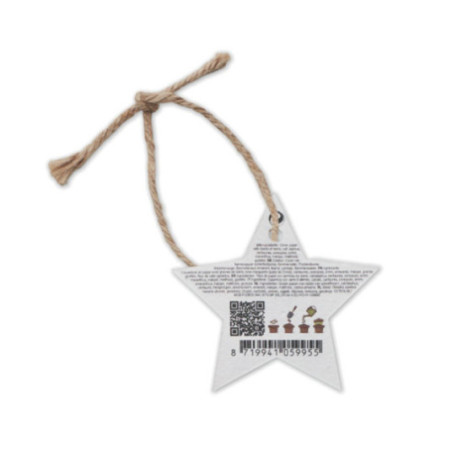 Suspension de Noël en papier ensemencé Starseed 