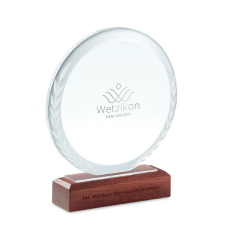Trophée publicitaire en cristal Keen 