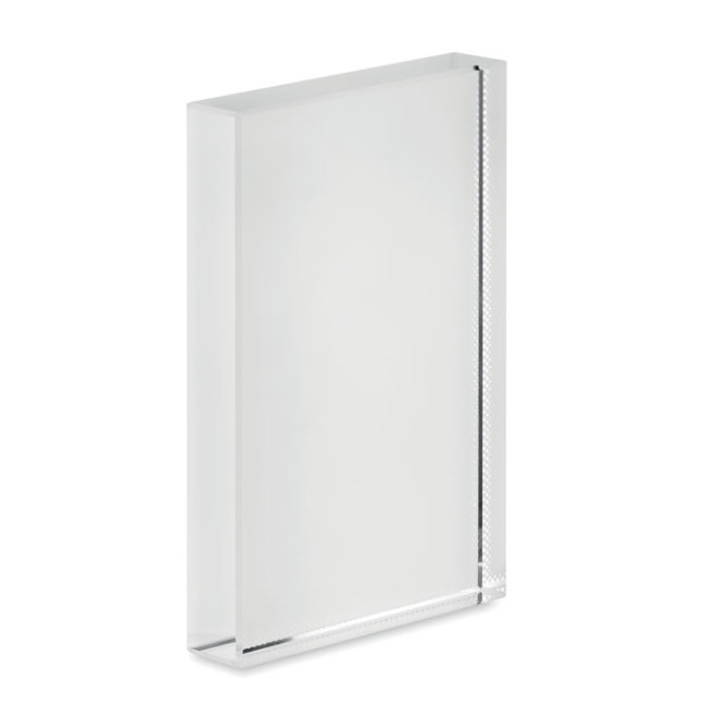 Trophée en verre personnalisable BLO 