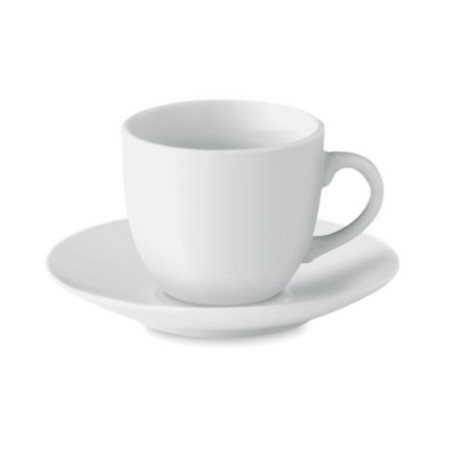 Set tasse publicitaire Espresso porcelaine 