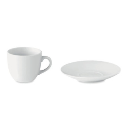 Set tasse publicitaire Espresso porcelaine 