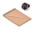 Carnet à gratter en kraft avec feuilles noires Black 
