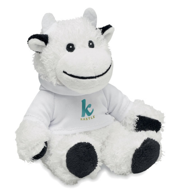 Vache en peluche publicitaire Manny 