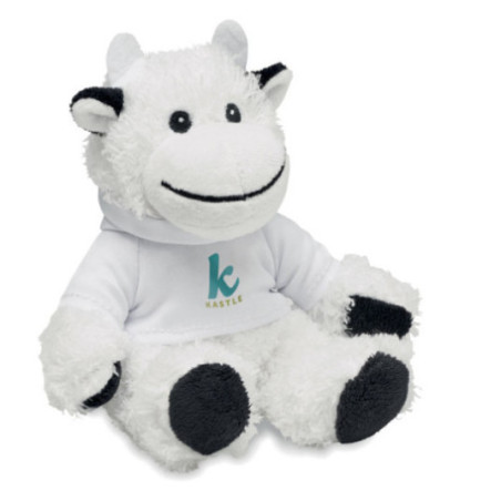 Vache en peluche publicitaire Manny 
