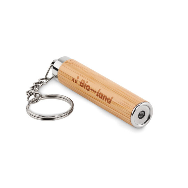 Porte-clés mini lampe torche bambou PIANTI 