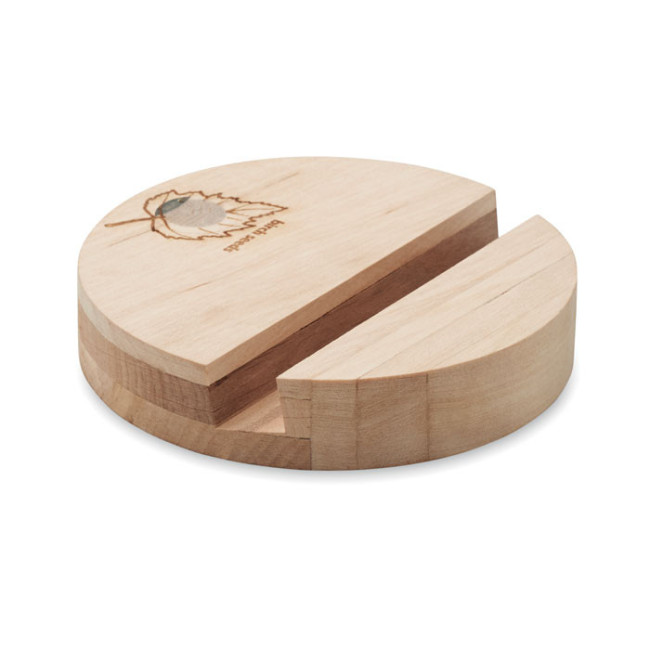 Support de téléphone en bouleau Grow Round Stand 