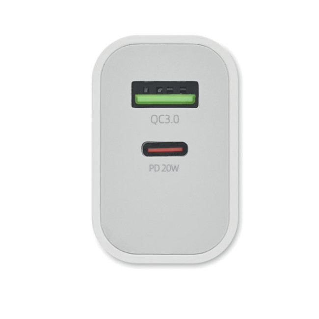Chargeur rapide Européen 2 en 1 PORT 