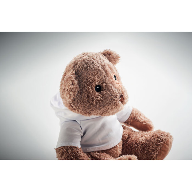 Grand ours en peluche publicitaire John 