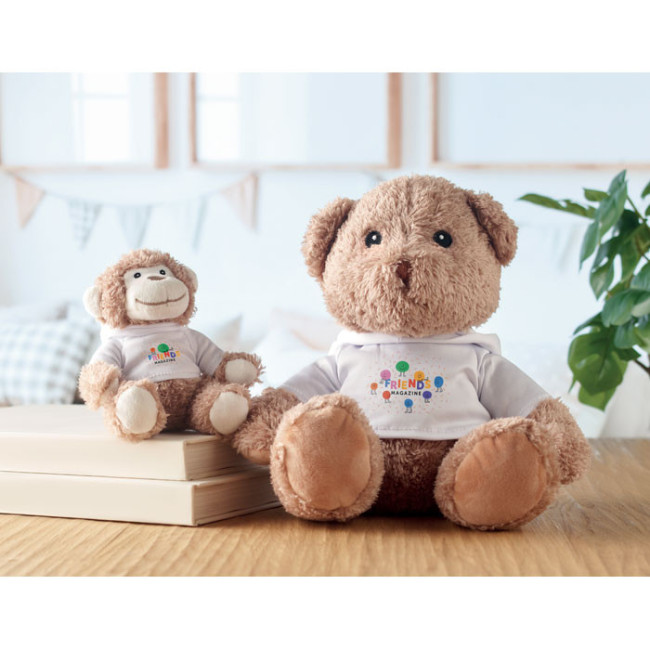 Grand ours en peluche publicitaire John 