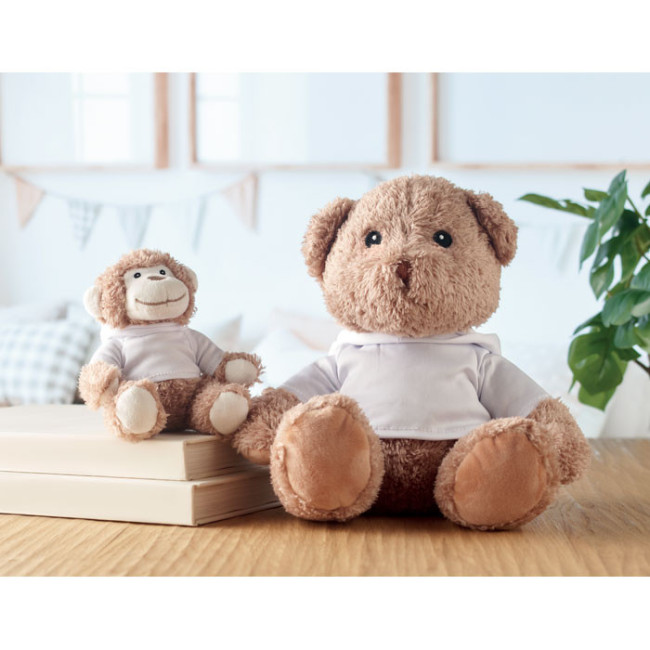 Grand ours en peluche publicitaire John 