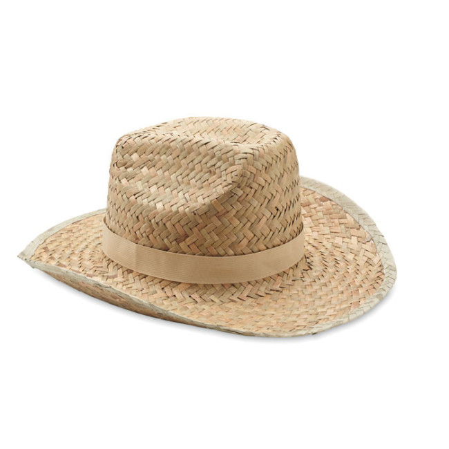 Chapeau cow-boy publicitaire en paille Texas 