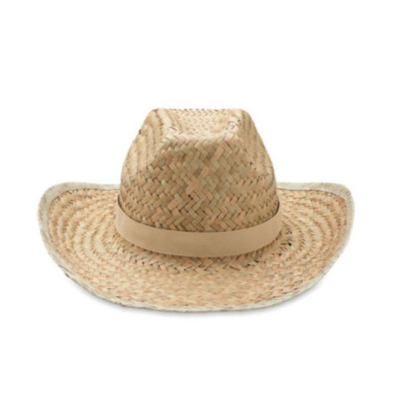 Chapeau cow-boy publicitaire en paille Texas 