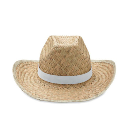 Chapeau cow-boy publicitaire en paille Texas 