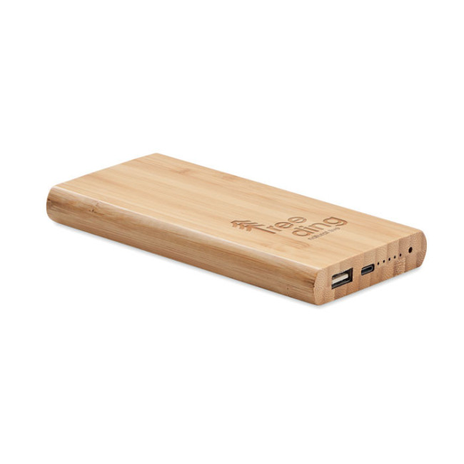 Powerbank à induction en bambou Arena C 6000 mAh 