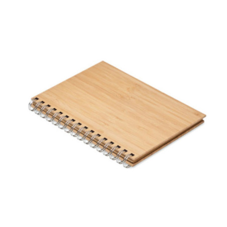 Carnet A5 de notes publicitaire bambou Bram 