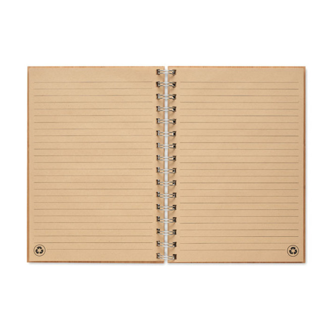 Carnet A5 de notes publicitaire bambou Bram 