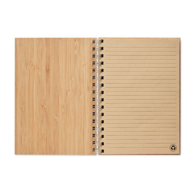 Carnet A5 de notes publicitaire bambou Bram 